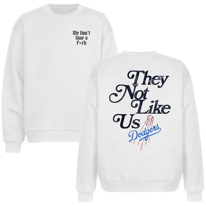 Los Angeles They Not like Us We Don’T Give a Fk Sweatshirt, Vintage Style Graphic Tee, Retro Baseball Fan Shirt,Classic Los Angeles Team Apparel