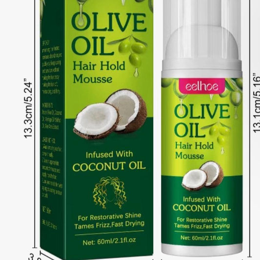 Olive Oil Hair Styling Mousse (Strong Hold)